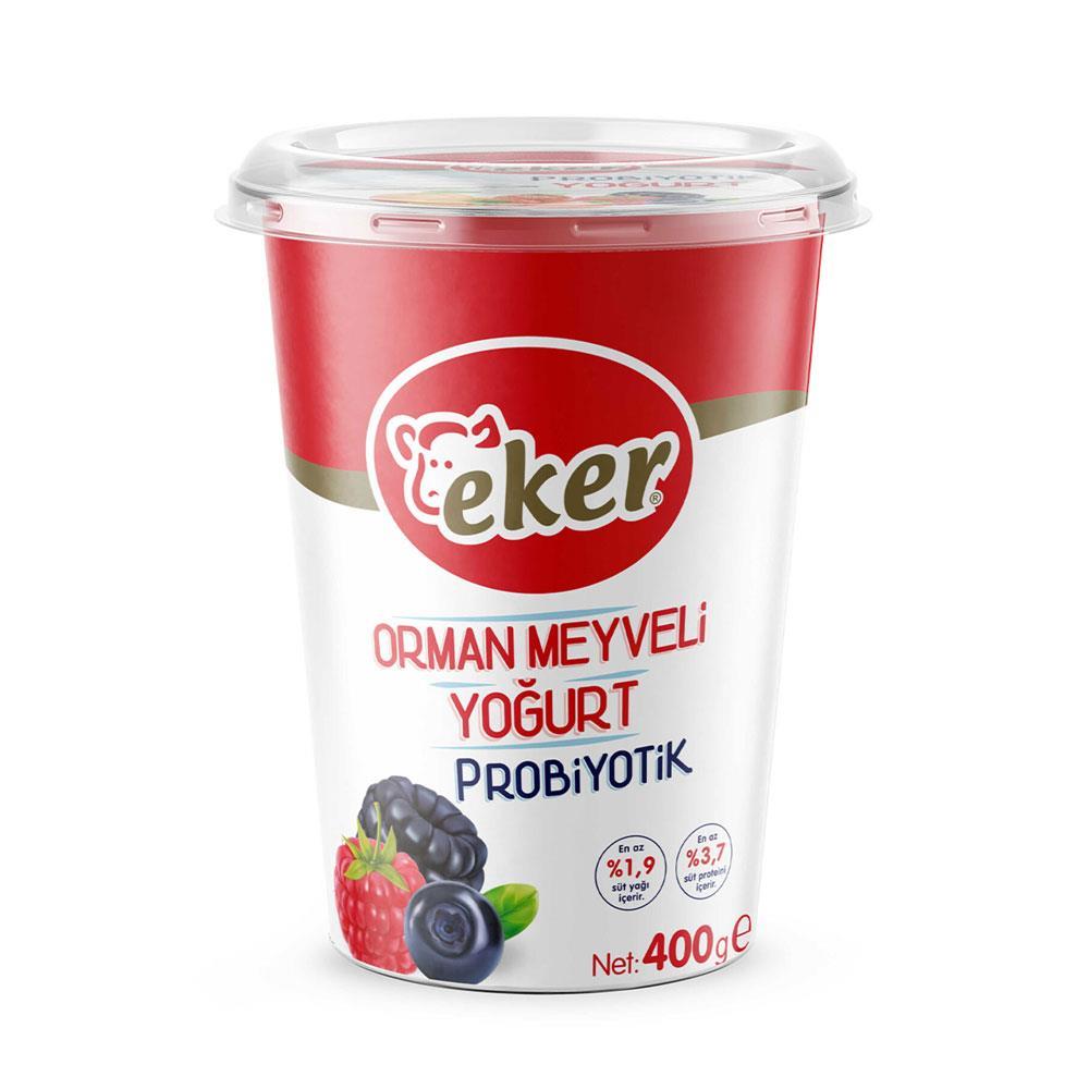 Eker Probiyotik Yoğurt 400 Gr Orman Meyveli