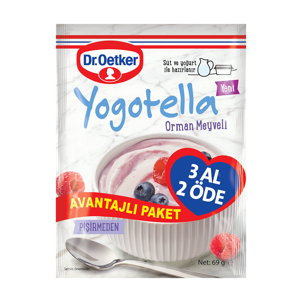 Dr.Oetker Yogotella Orman Meyveli 3 Al 2 Öde 207 Gr