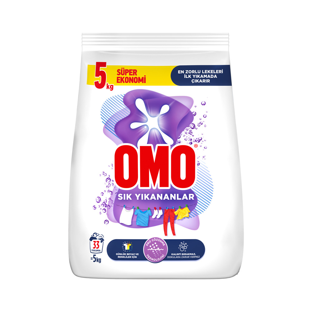 Omo Matik Toz Deterjan 5 Kg. Sık Yıkananlar