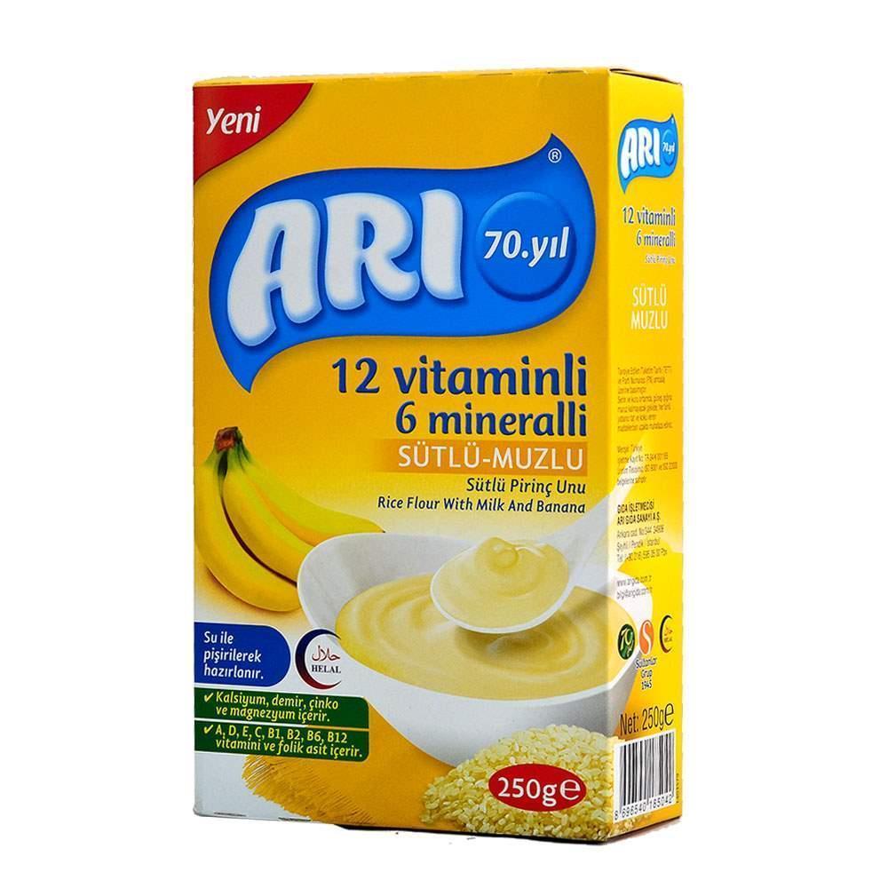 Arı 12 Vitaminli 6 Mineralli Sütlü Muzlu 250 Gr