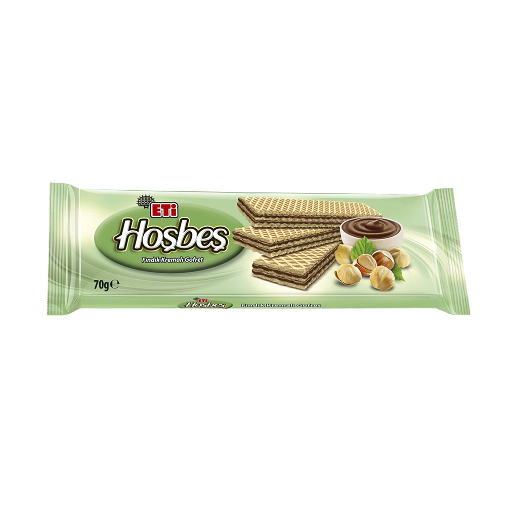 Eti Hoşbeş Fındıklı Kremalı Gofret 70 Gr