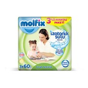 Molfix Izotonık Sulu Islak Havlu Bebe Losyonu 3*60’lı