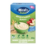 Hero Baby Bebek Maması 200 Gr Sütlü Elmlı 8 Tahıllı