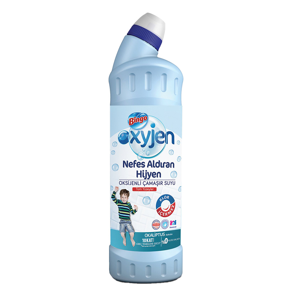 Bingo Oksijen Klorsüz Çamaşır Suyu 750 Ml  Okaliptus