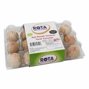 Rota 15'Li Açık Havada Yemlenen Tavuk Yumurtası 53-62 Gr