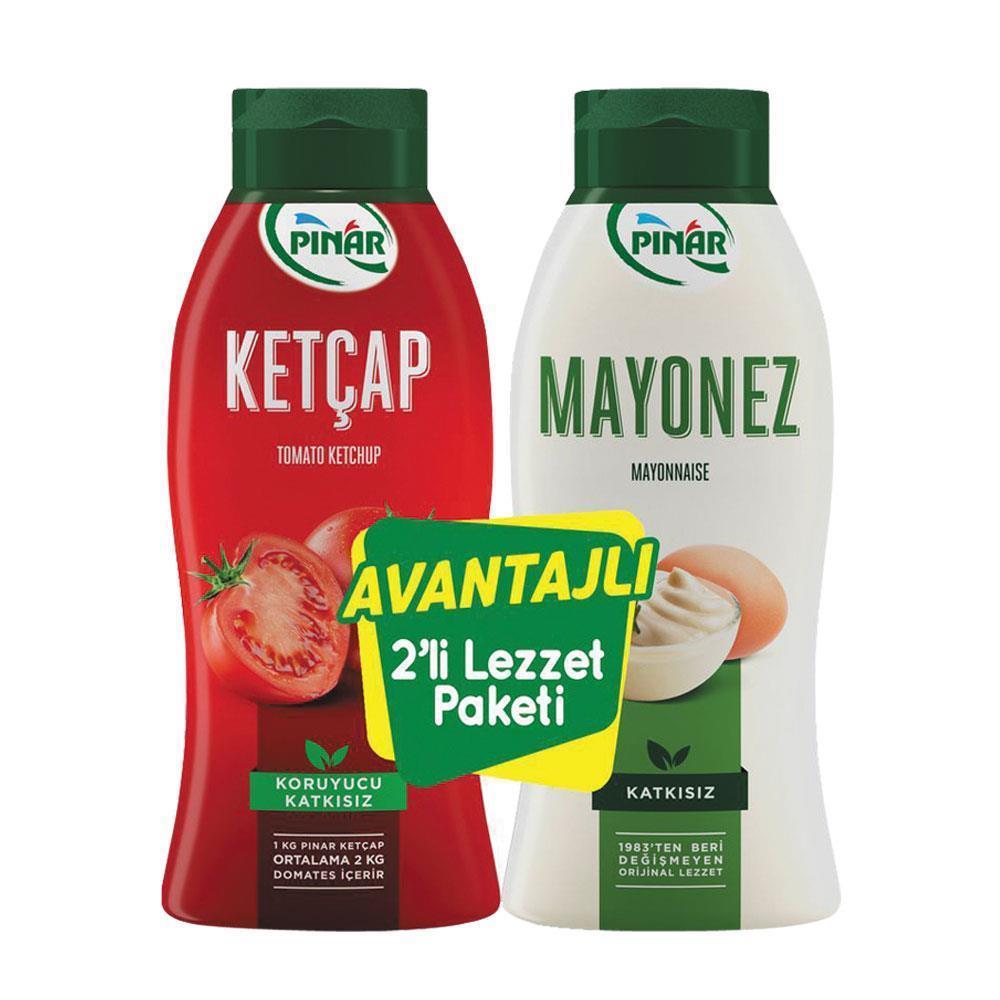 Pınar Ketçap 600 Gr + Mayonez 500 Gr