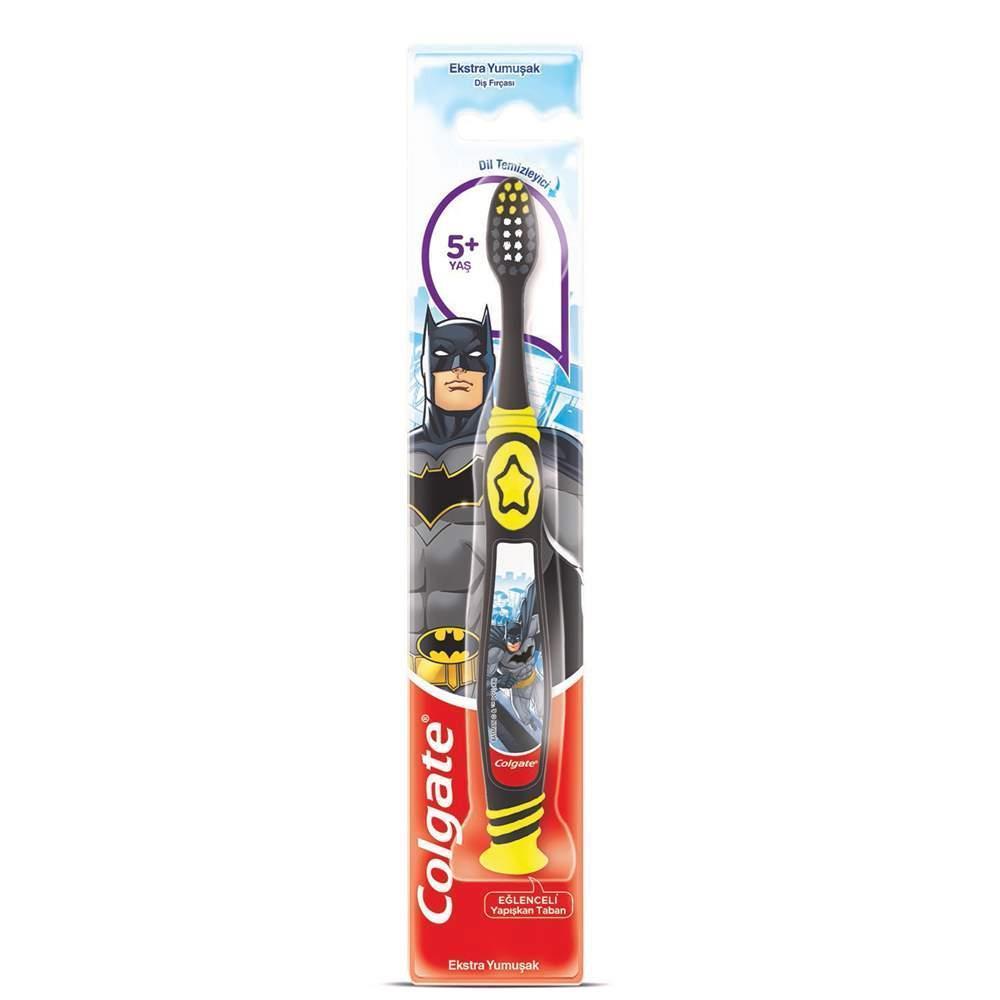 Colgate Barbie Batman 5+Yaş Dil Temizleyicili Ekstra Yumuşak Çocuk Diş Fırçası
