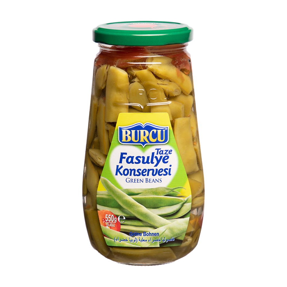 Burcu Taze Fasulye Konservesi 550G Cam