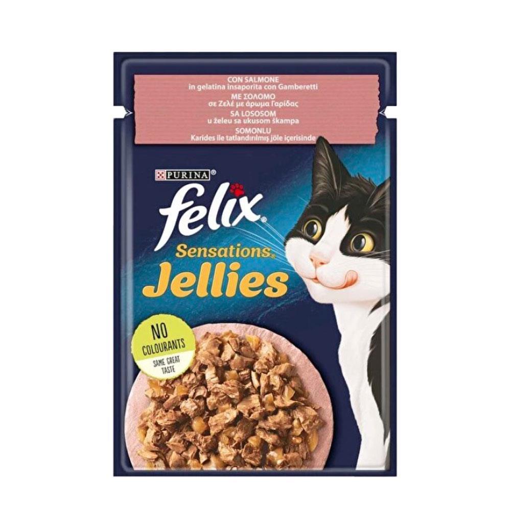 Purina Felix Somon Karides Yaş Kedi Maması 85 Gr**