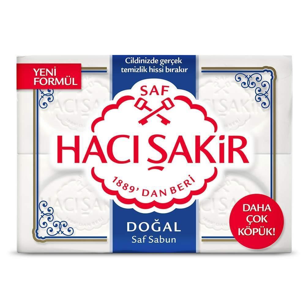 Hacı Şakir Doğal Saf Geleneksel Beyaz Sabun 4x150 gr