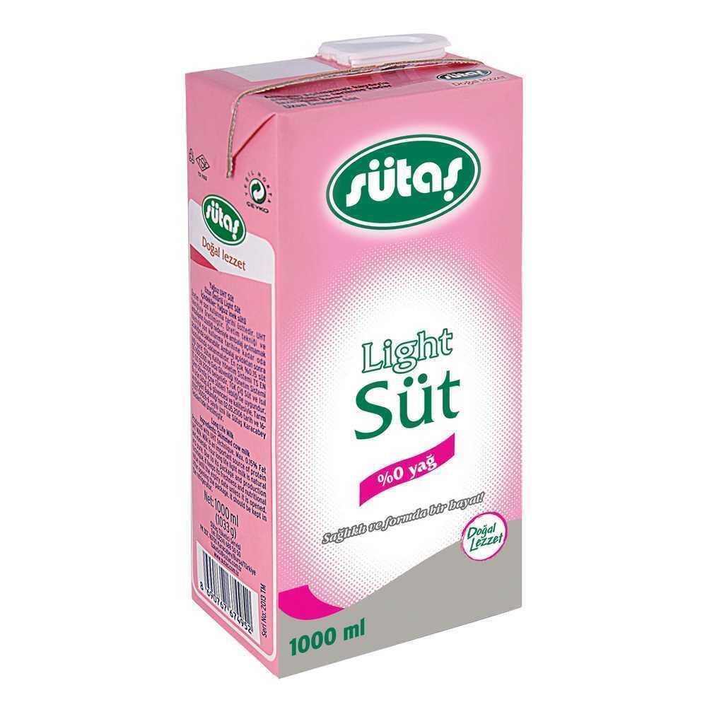 Sütaş Light Süt 1 Lt .