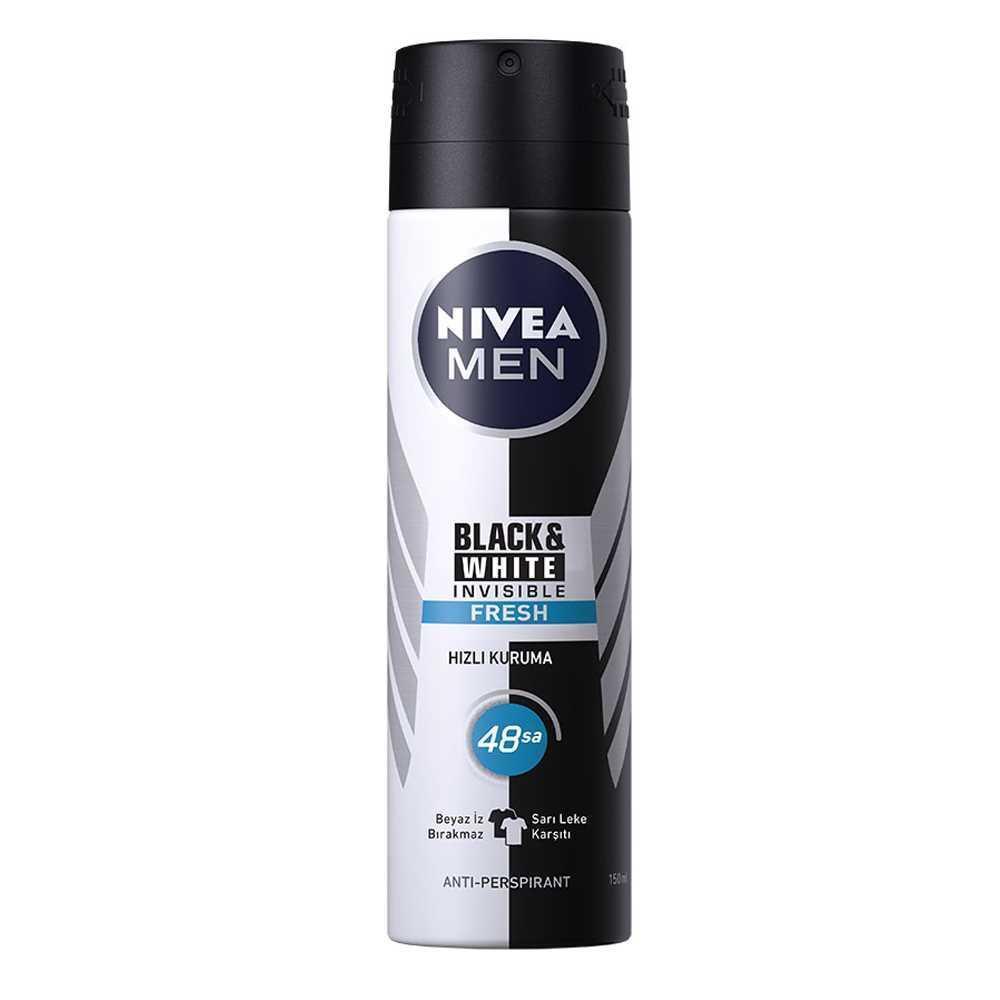 Nivea İnvisible Black & White Erkek Deodorant Sprey 150 Ml 