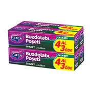Parex Orta Buzdolabı Saklama Poşeti 4 Al 3 Öde 20*4