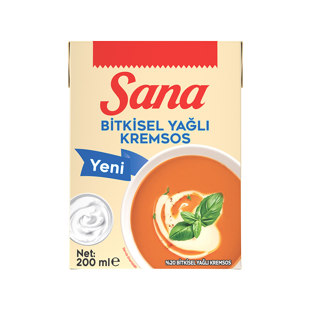Sana Krema Bitkisel Yağlı 200Ml