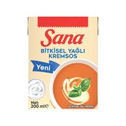 Sana Krema Bitkisel Yağlı 200Ml