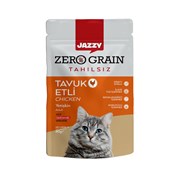 Jazzy Yaş Kedi Maması Tahılsız Yetişkin Tavuk Etli 80Gr