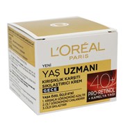 Loreal Kırışıklık Karşıtı Sıkılaştırıcı Krem Gece 40+ 50Ml