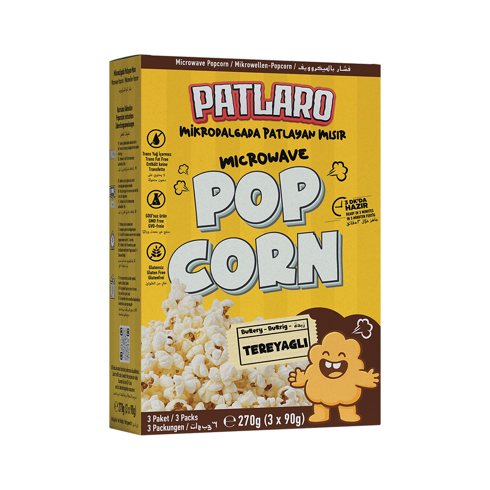 Patlaro Mikrodalgada Patlayan Mısır Tereyağlı 270Gr