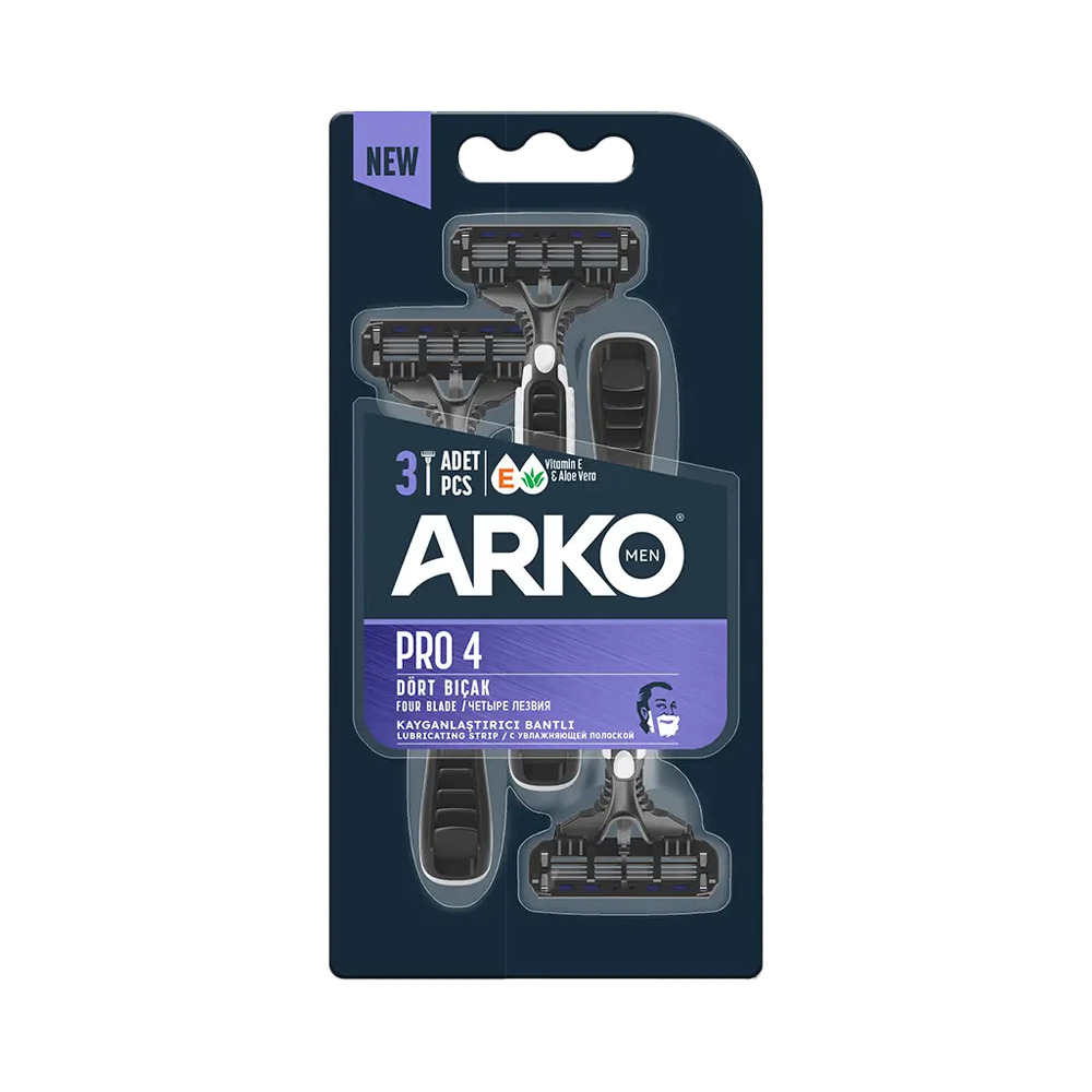 Arko Men Traş Bıçağı Pro 4 3'lü