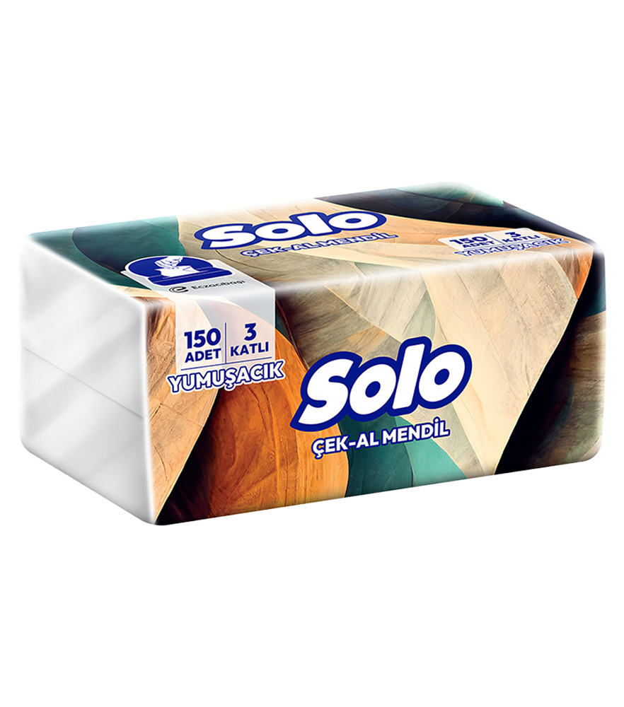 Solo Çek-Al Mendil 3 Katlı 150'Li