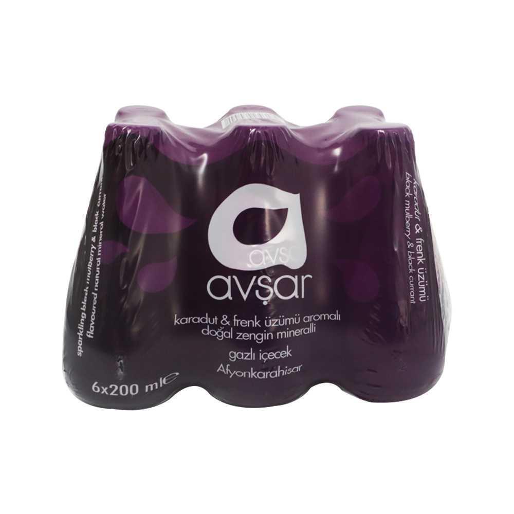 Avşar Meyveli Soda 6*20 Cl Karadut Frek Üzümü Aromalı