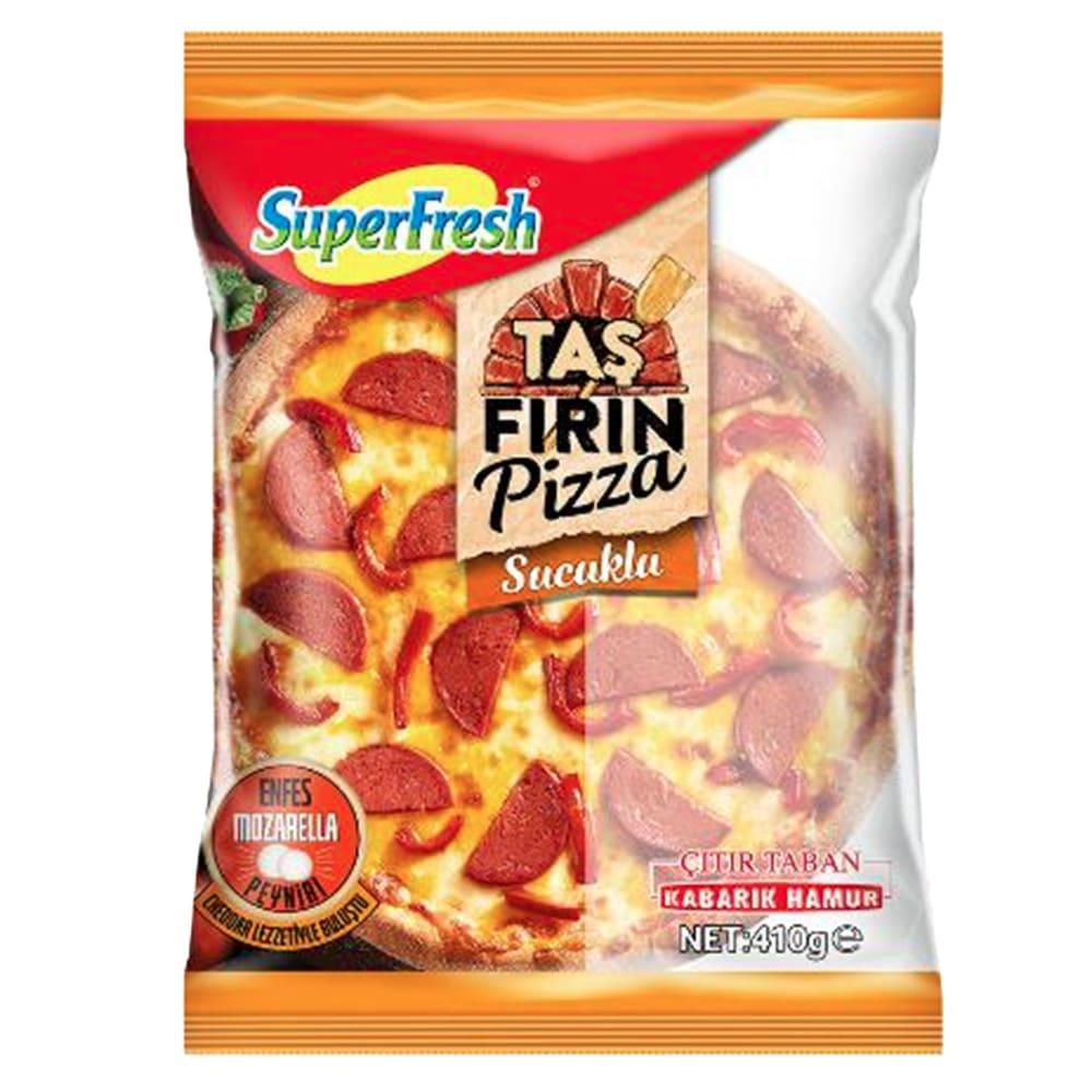 Superfresh Taş Fırın Pizza 410 Gr Sucuklu