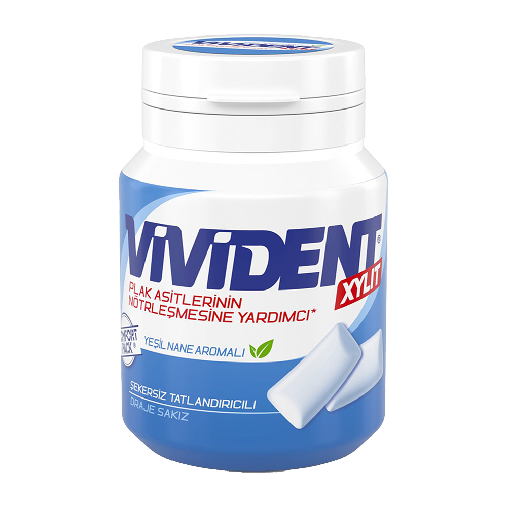 Vivident Xylit Sakız 67Gr Yeşil Nane