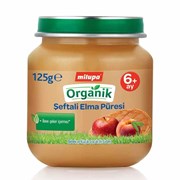 Milupa Organik Şeftali Elma 125 Gr.
