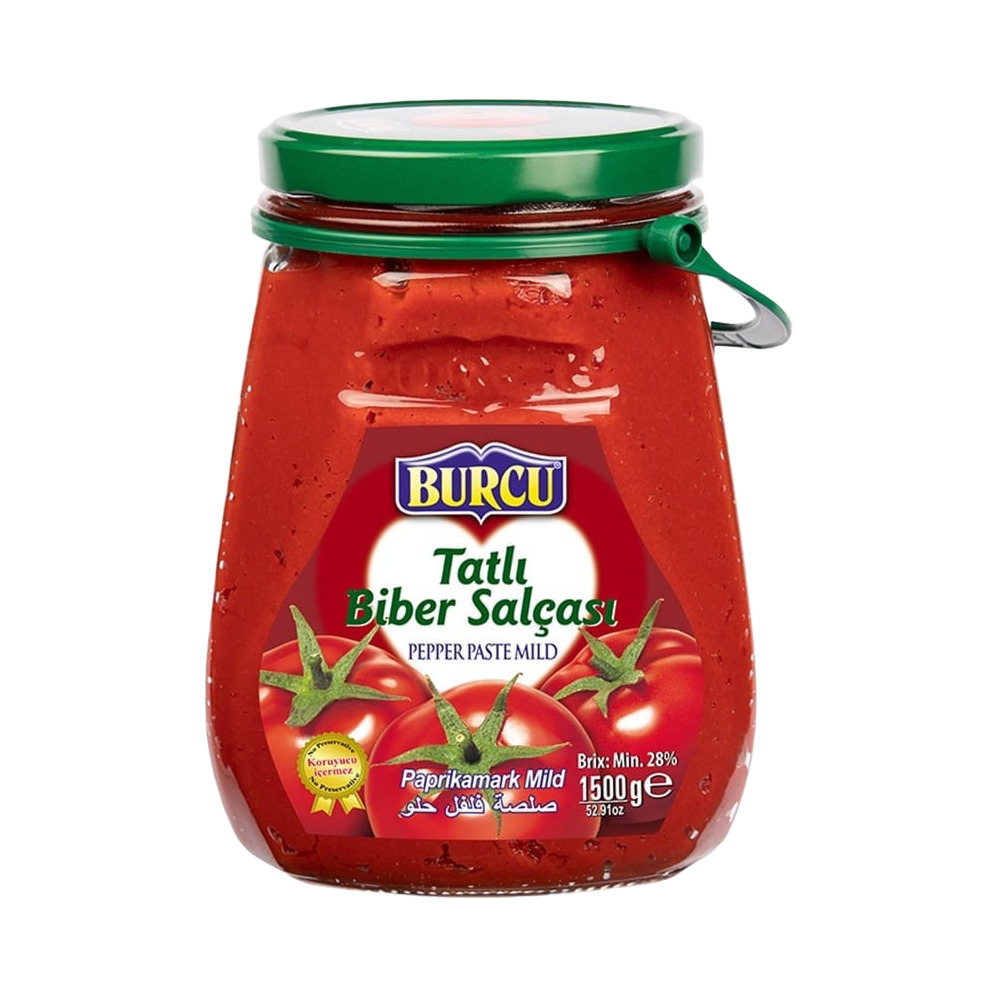 Burcu Tatlı Biber Salçası Cam 1500 Gr