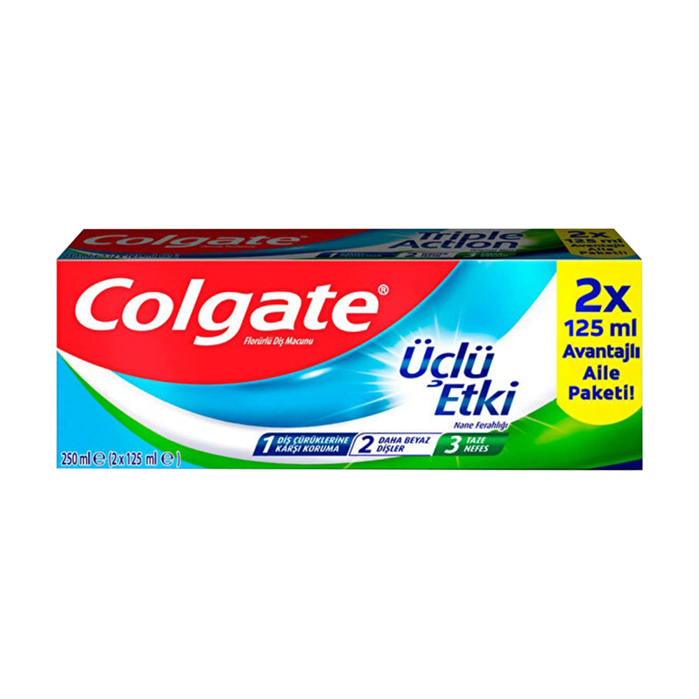 Colgate Diş Macunu Üçlü Etki 2*125 Ml