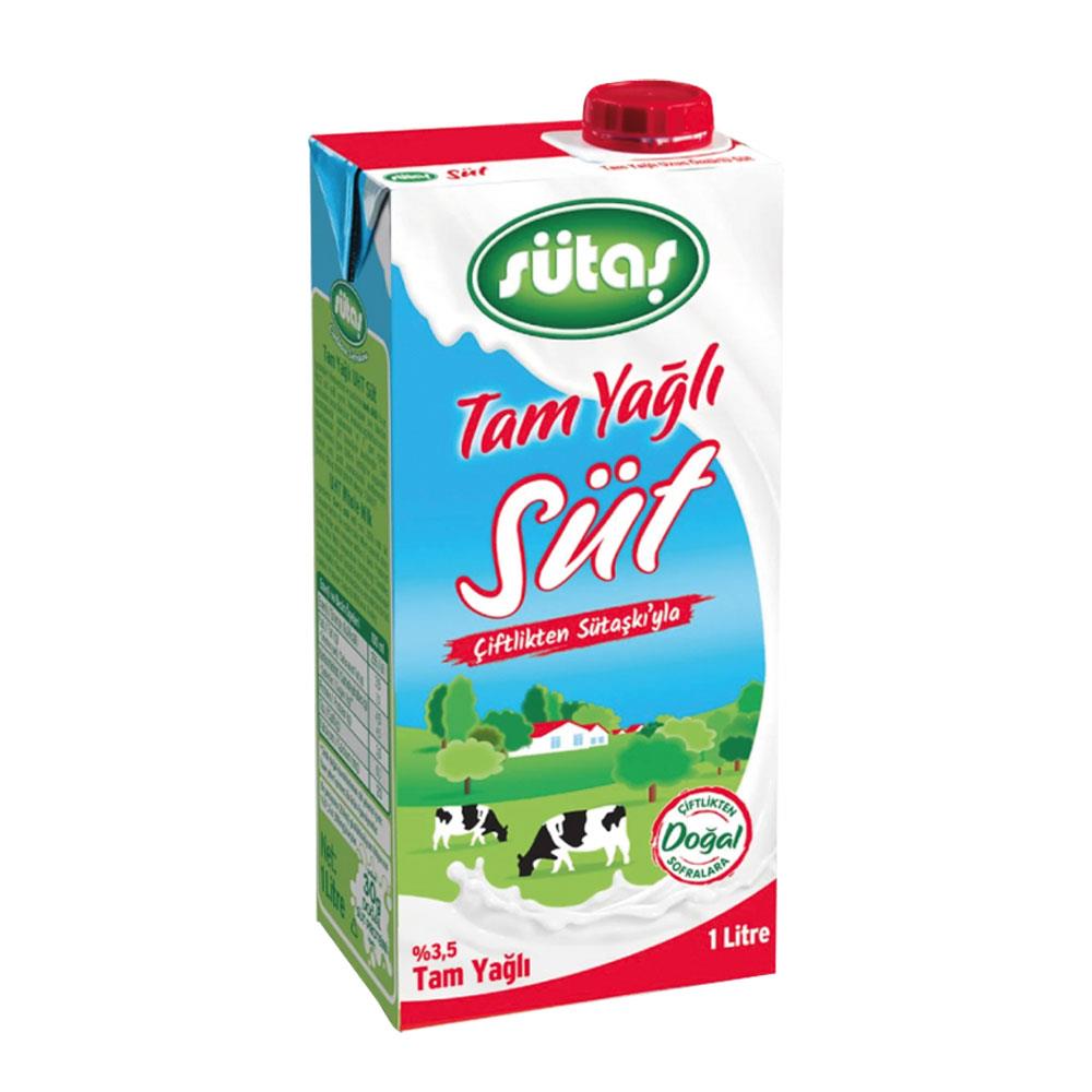 Sütaş Süt 1Lt Tam Yağlı %3,5 Yağlı