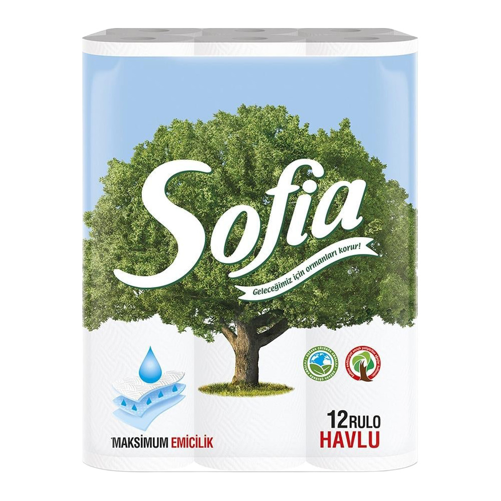 Sofia Kağıt Havlu 3 Katlı 12 Li