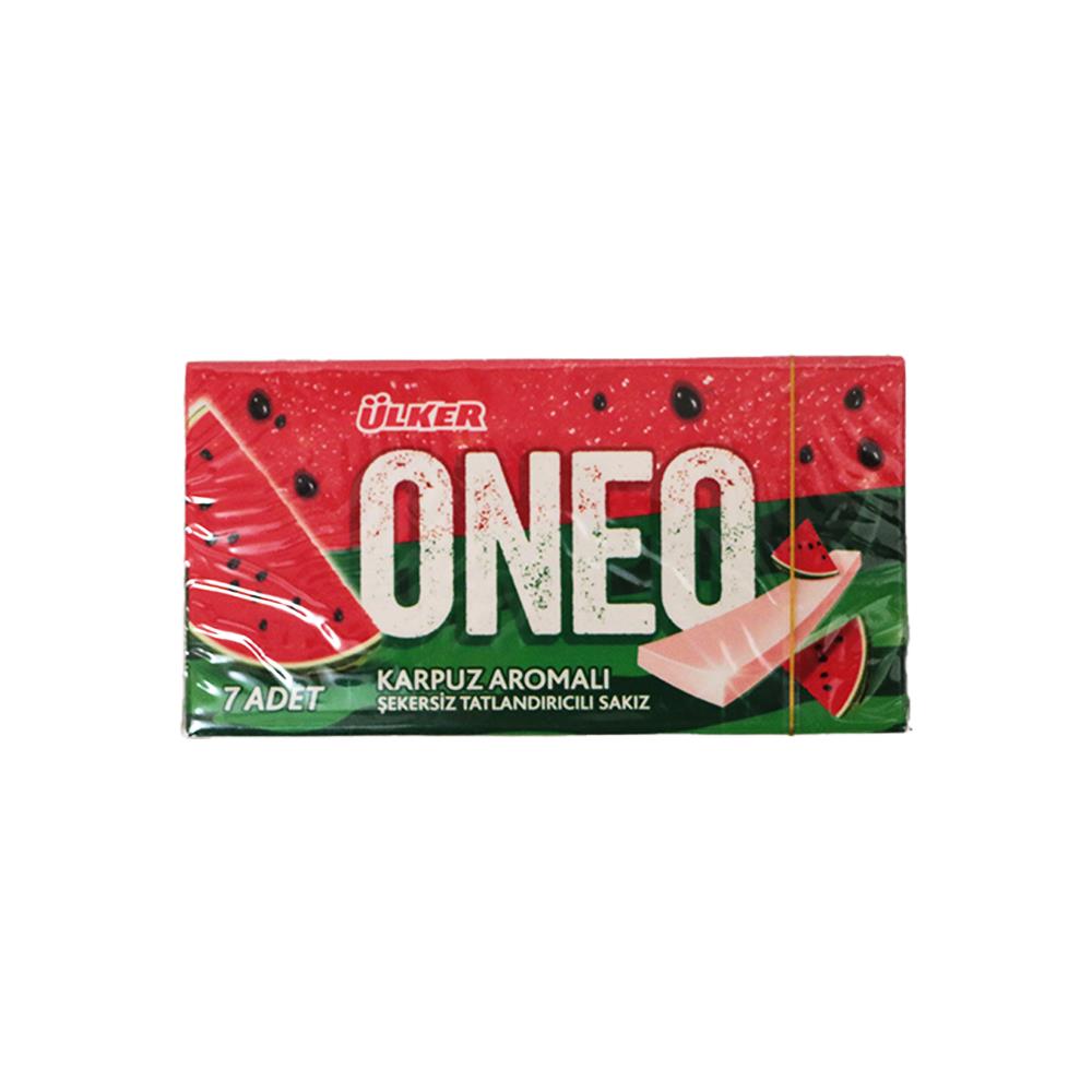 Ülker Oneo Şekersiz Sakız 14Gr Karpuz aromalı.
