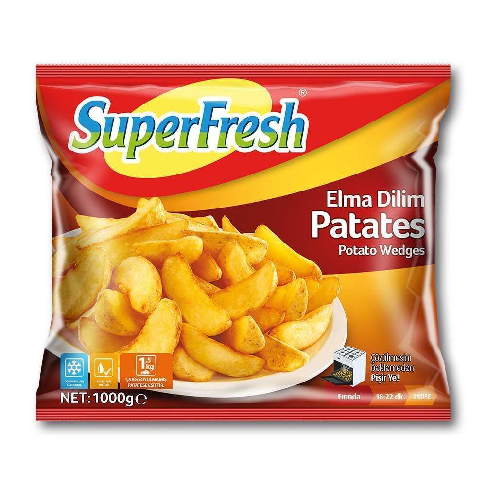 SuperFresh Elma Dilimli Patates 1 Kg.